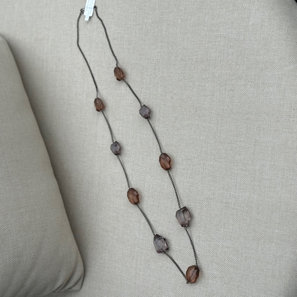 Private Gallery Hematite Chain Necklace - NWT